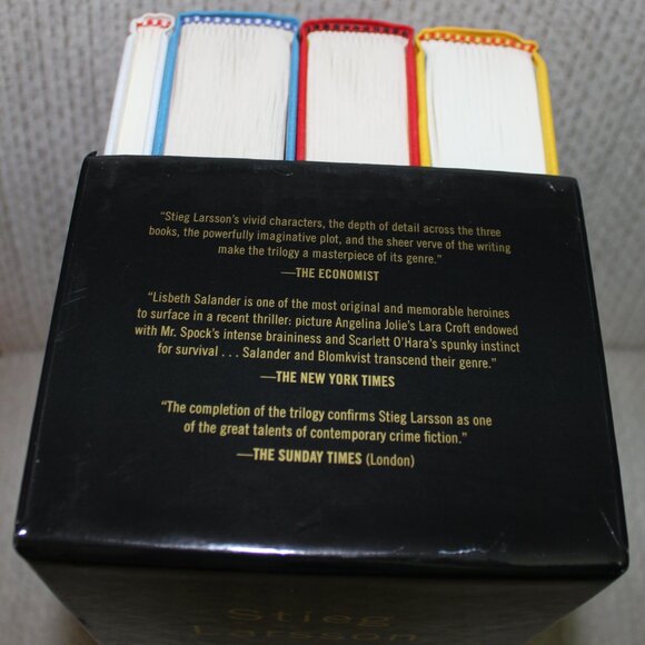 3/$88❤️unread Stieg Larsson's Millennium Trilogy Deluxe hardcover book set box - Picture 10 of 16